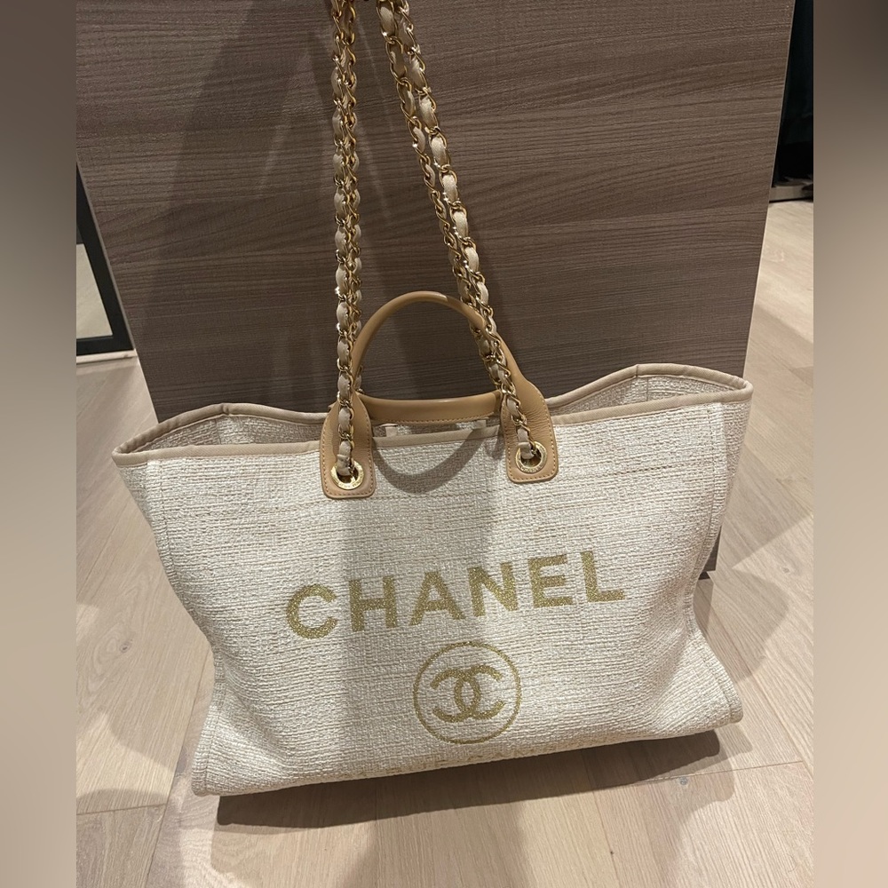 Chanel canvas tote
